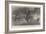 Pig-Sticking on the Bramapootra Churs, Baulked-null-Framed Giclee Print