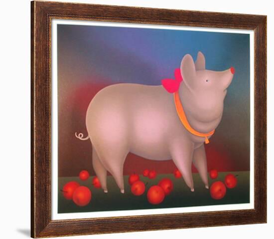 Pig with Bow-Igor Galanin-Framed Limited Edition