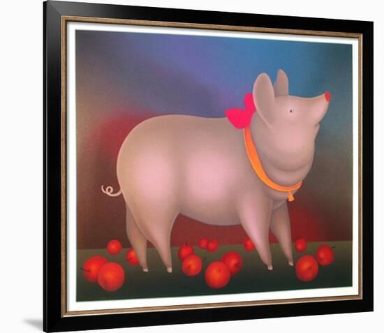 Pig with Bow-Igor Galanin-Framed Limited Edition