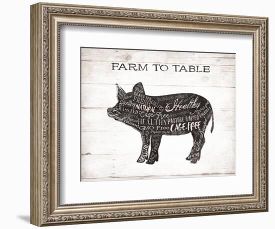 Pig Words-Jace Grey-Framed Premium Giclee Print