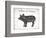 Pig Words-Jace Grey-Framed Premium Giclee Print