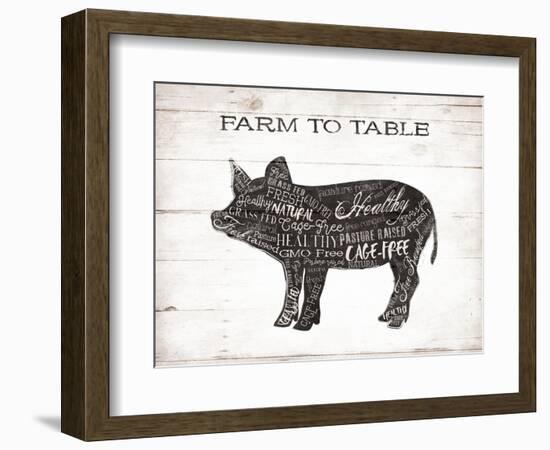 Pig Words-Jace Grey-Framed Premium Giclee Print