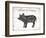 Pig Words-Jace Grey-Framed Premium Giclee Print