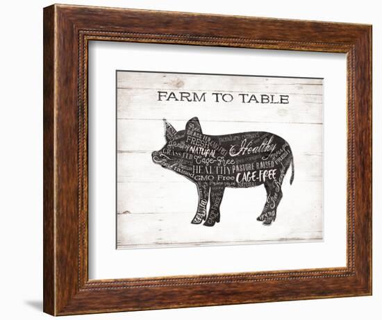 Pig Words-Jace Grey-Framed Premium Giclee Print