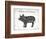 Pig Words-Jace Grey-Framed Premium Giclee Print