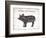 Pig Words-Jace Grey-Framed Premium Giclee Print