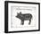 Pig Words-Jace Grey-Framed Premium Giclee Print