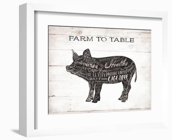 Pig Words-Jace Grey-Framed Premium Giclee Print