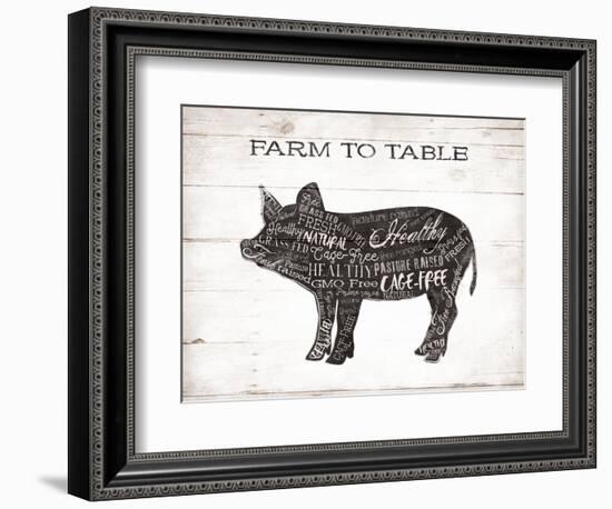 Pig Words-Jace Grey-Framed Premium Giclee Print