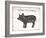 Pig Words-Jace Grey-Framed Art Print