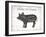 Pig Words-Jace Grey-Framed Art Print