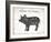 Pig Words-Jace Grey-Framed Art Print