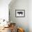 Pig-null-Framed Art Print displayed on a wall