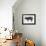 Pig-null-Framed Art Print displayed on a wall