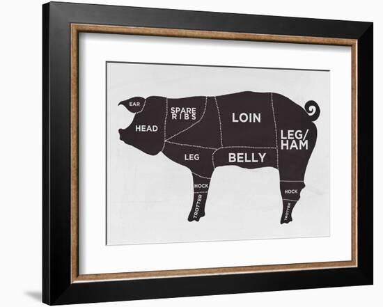 Pig--Framed Art Print