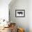 Pig-null-Framed Art Print displayed on a wall