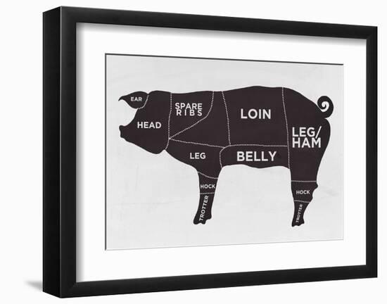 Pig--Framed Art Print