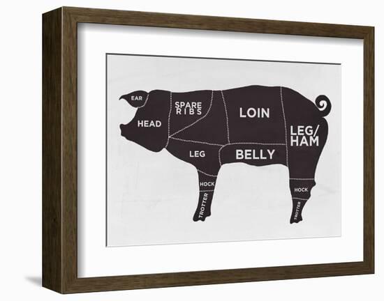 Pig-null-Framed Art Print