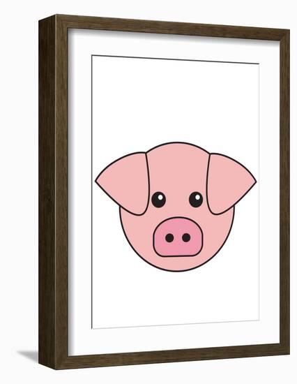 Pig-null-Framed Art Print