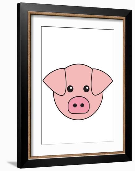 Pig-null-Framed Art Print