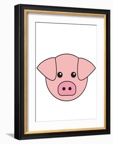 Pig-null-Framed Art Print