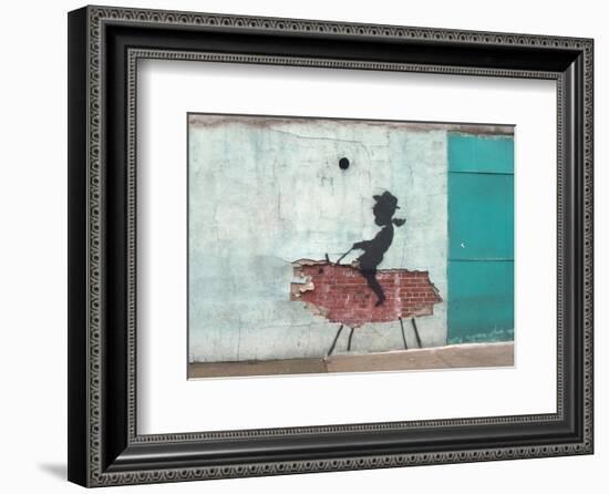 Pig-Banksy-Framed Giclee Print