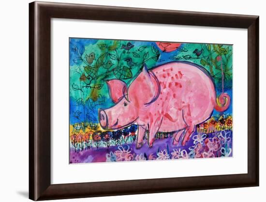 Pig-Brenda Brin Booker-Framed Giclee Print