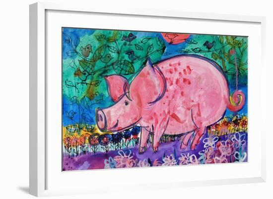 Pig-Brenda Brin Booker-Framed Giclee Print