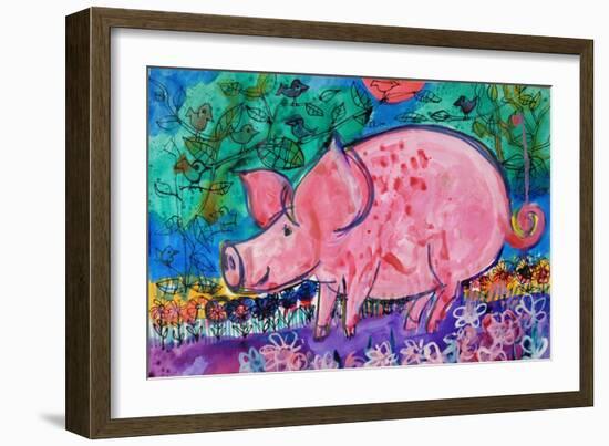 Pig-Brenda Brin Booker-Framed Giclee Print