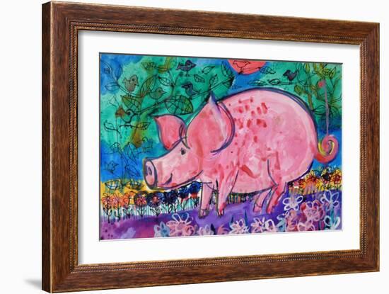 Pig-Brenda Brin Booker-Framed Giclee Print