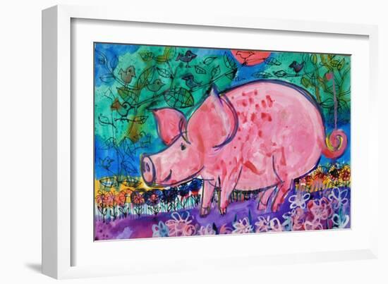 Pig-Brenda Brin Booker-Framed Giclee Print