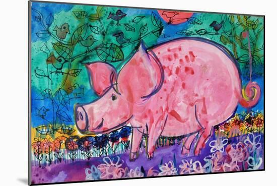 Pig-Brenda Brin Booker-Mounted Giclee Print