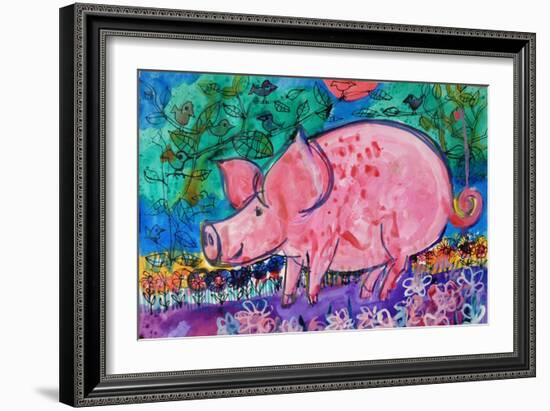 Pig-Brenda Brin Booker-Framed Giclee Print