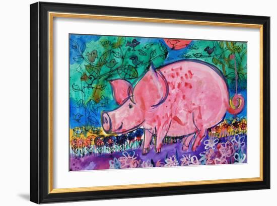 Pig-Brenda Brin Booker-Framed Giclee Print