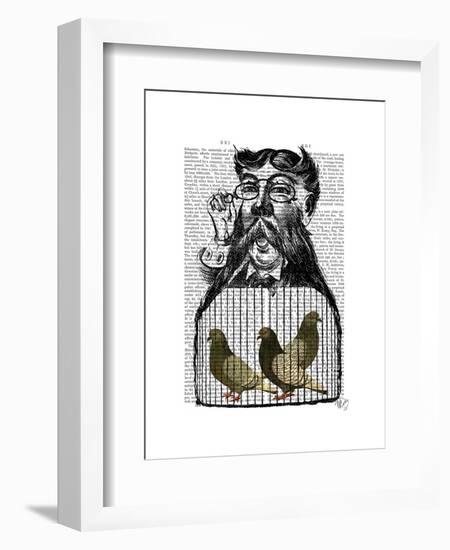 Pigeon Fancier-Fab Funky-Framed Art Print