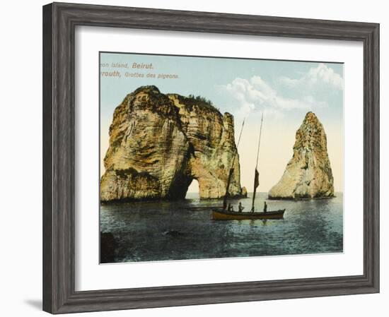 Pigeon Island, Off the Coast of Beirut, Lebanon-null-Framed Photographic Print