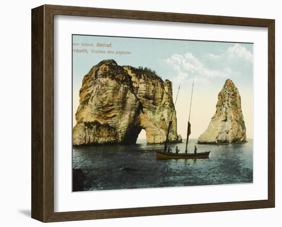 Pigeon Island, Off the Coast of Beirut, Lebanon-null-Framed Photographic Print