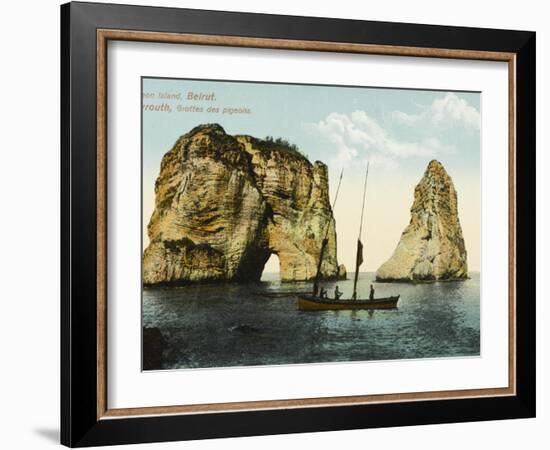 Pigeon Island, Off the Coast of Beirut, Lebanon-null-Framed Photographic Print