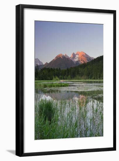 Pigeon Lake, Cold for High, Berchtesgadener Land District, Bavaria, Germany-Rainer Mirau-Framed Photographic Print