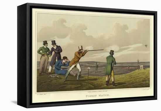 Pigeon Match-Henry Thomas Alken-Framed Premier Image Canvas