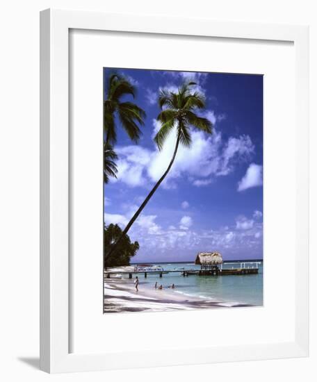 Pigeon Point beach Tobago-Charles Bowman-Framed Photographic Print