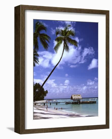 Pigeon Point beach Tobago-Charles Bowman-Framed Photographic Print