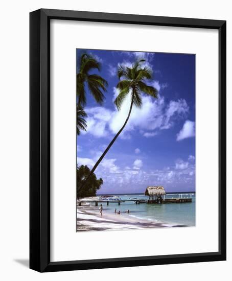 Pigeon Point beach Tobago-Charles Bowman-Framed Photographic Print