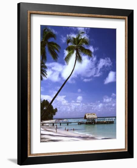 Pigeon Point beach Tobago-Charles Bowman-Framed Photographic Print