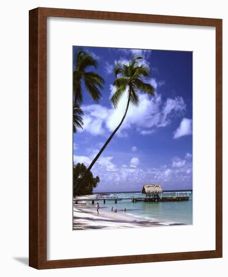 Pigeon Point beach Tobago-Charles Bowman-Framed Photographic Print