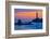 Pigeon Point Lighthouse at dusk, Pescadero, California, USA-null-Framed Photographic Print