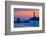 Pigeon Point Lighthouse at dusk, Pescadero, California, USA-null-Framed Photographic Print