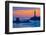 Pigeon Point Lighthouse at dusk, Pescadero, California, USA-null-Framed Photographic Print