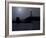 Pigeon Point Lighthouse At Full Moon-George Oze-Framed Photographic Print