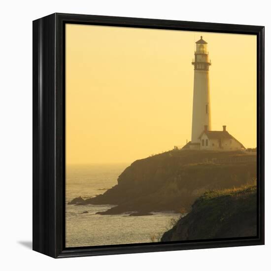 Pigeon Point Lighthouse, Santa Cruz Coast, California, USA-Tom Norring-Framed Premier Image Canvas